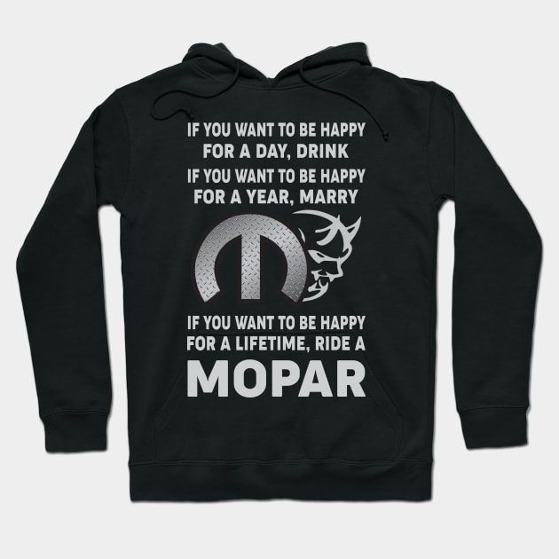 if you want to be happy for a day Hoodie by MoparArtist 